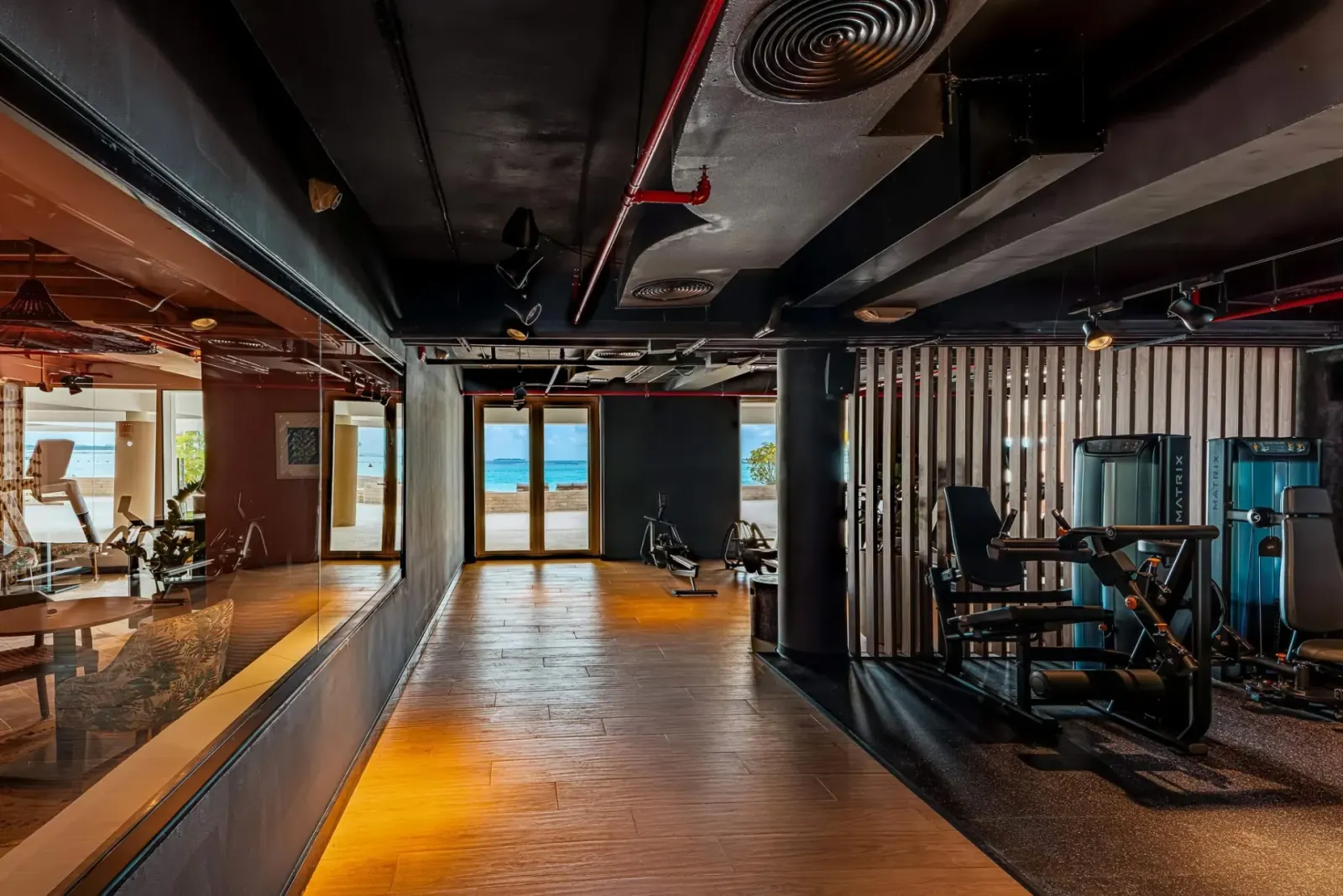 Gym ocean view